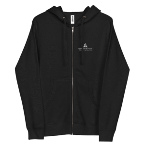 Unisex fleece zip up hoodie
