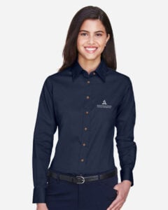 Twill Dress Shirt with Stain-Release – M500W