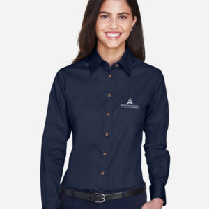 Twill Dress Shirt with Stain-Release - M500W