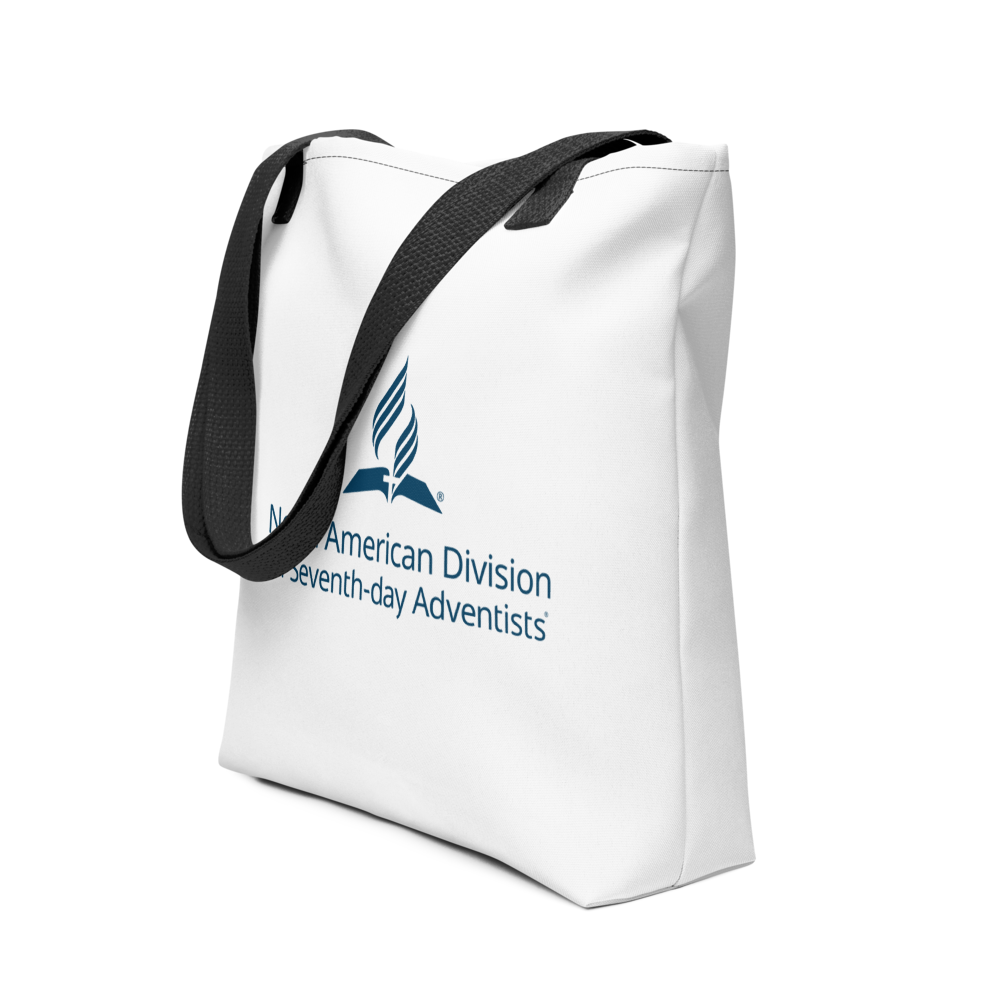 Large all-over fabric bag with pocket